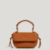 Sac à bandoulière effet cuir avec rabat