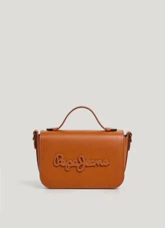 Sac à bandoulière effet cuir avec rabat
