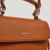 Sac à bandoulière effet cuir avec rabat