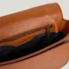 Sac à bandoulière effet cuir avec rabat