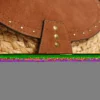 Sac à bandoulière en jute avec rabat