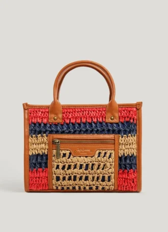 Sac à bandoulière en raphia