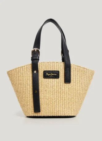 Sac à bandoulière en raphia