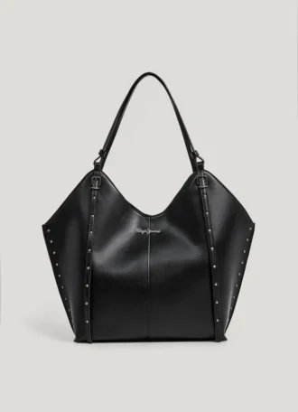 Sac cabas effet cuir avec clous