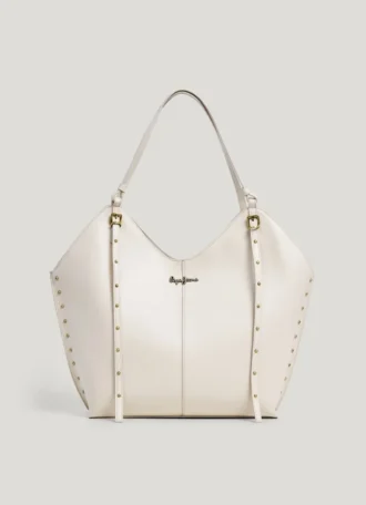 Sac cabas effet cuir avec clous