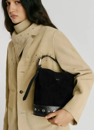 Sac seau en daim