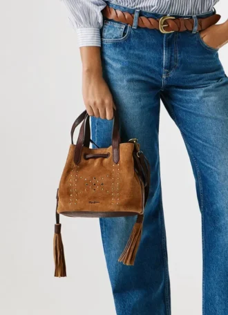 Sac seau en daim