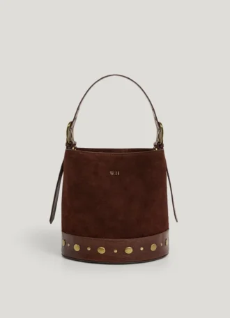 Sac seau en daim