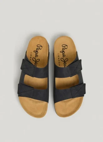 Sandales à double fermeture velcro