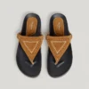Sandales plates en daim Sandales plates en daim