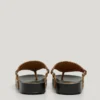 Sandales plates en daim Sandales plates en daim