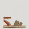 Sandales plates en jute Sandales plates en jute
