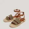 Sandales plates en jute Sandales plates en jute