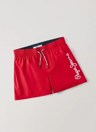 Short de bain avec logo imprimé