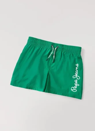 Short de bain avec logo imprimé