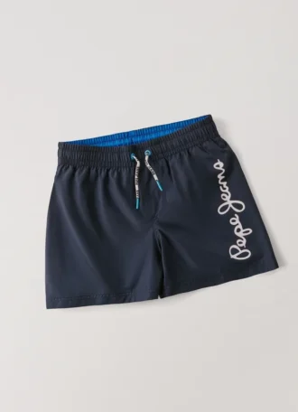 Short de bain avec logo imprimé