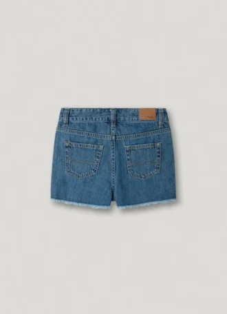 Short en denim coupe décontractée