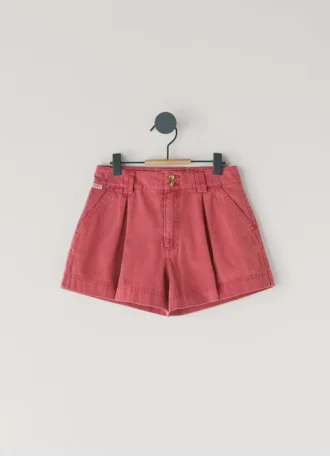 Short en sergé teint en pièce