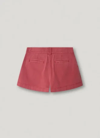 Short en sergé teint en pièce