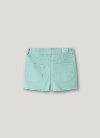 Short en sergé teint en pièce