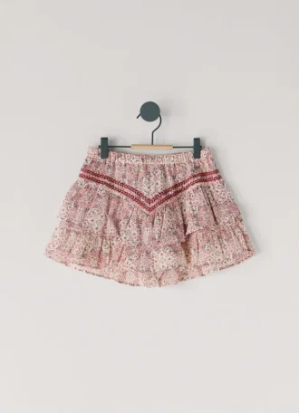 Short fluide à imprimé floral