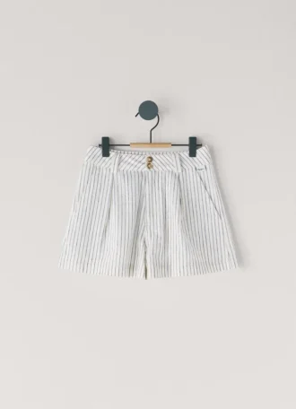 Short évasé à rayures