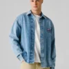 Surchemise en denim coupe ample