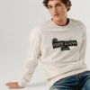 Sweat-shirt à col rond et coupe classique