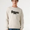 Sweat-shirt à col rond et coupe classique