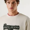 Sweat-shirt à col rond et coupe classique