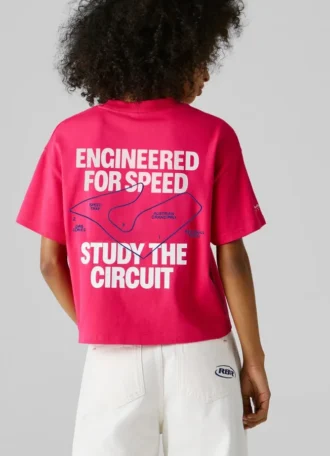 T-shirt ample avec imprimé dans le dos