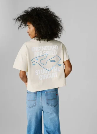 T-shirt ample avec imprimé dans le dos