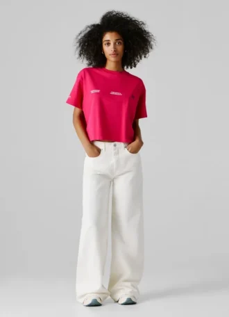 T-shirt ample avec imprimé dans le dos
