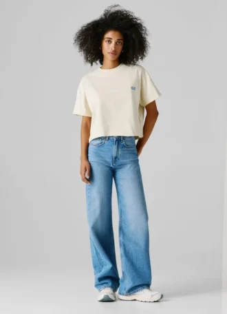 T-shirt ample avec imprimé dans le dos