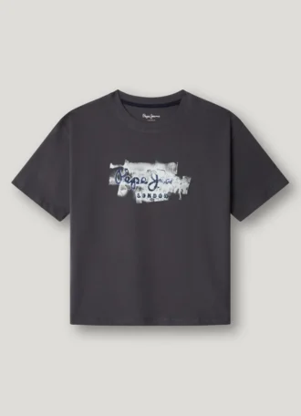 T-shirt ample avec logo imprimé