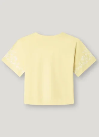 T-shirt ample à broderies florales