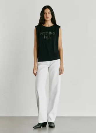 T-shirt avec détails clous