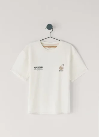 T-shirt coupe ample avec imprimé dans le dos