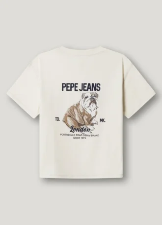 T-shirt coupe ample avec imprimé dans le dos