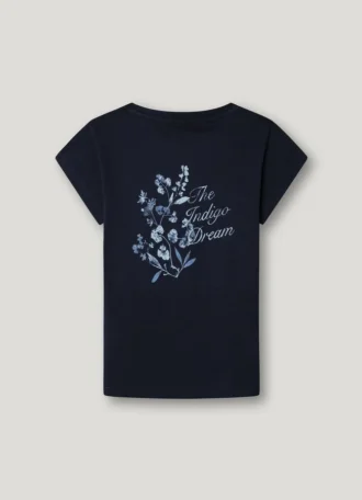 T-shirt coupe ample avec imprimé dans le dos