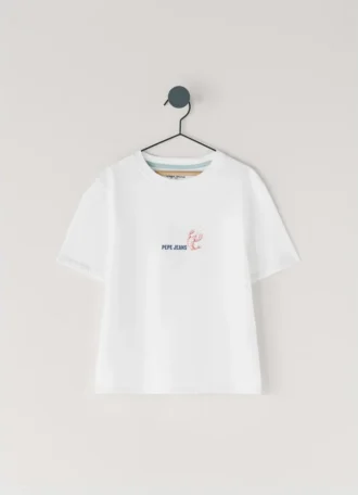 T-shirt coupe classique avec imprimé dans le dos