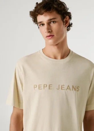 T-shirt coupe classique avec logo brodé