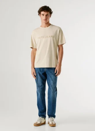 T-shirt coupe classique avec logo brodé