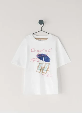 T-shirt graphique à coupe ample