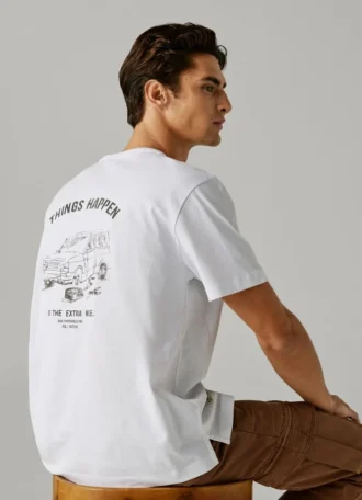 T-shirt imprimé au dos