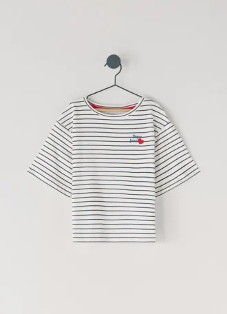 T-shirt rayé coupe décontractée