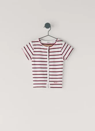 T-shirt rayé à côtes