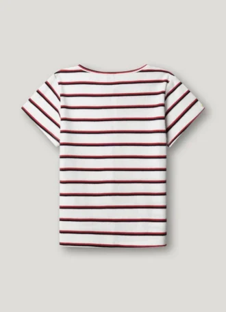 T-shirt rayé à côtes