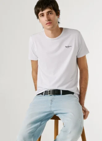 t shirt slim fit avec logo imprim 1 23 330x456 - T-shirt slim fit avec logo imprim&eacute;