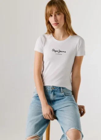T-shirt slim fit avec logo imprimé